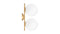IC - IC Double Wall & Ceiling Light 1, Brass