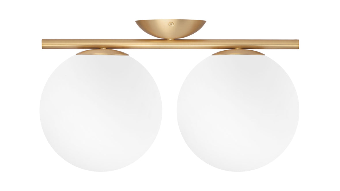 IC - IC Double Wall & Ceiling Light 1, Brass