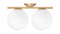 IC - IC Double Wall & Ceiling Light 1, Brass
