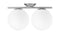 IC - IC Double Wall & Ceiling Light 1, Chrome
