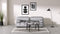 Bellini Sofa - Mario Bellini Two Seater Sofa, Light Gray Velvet