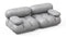 Bellini Sofa - Mario Bellini Two Seater Sofa, Light Gray Velvet
