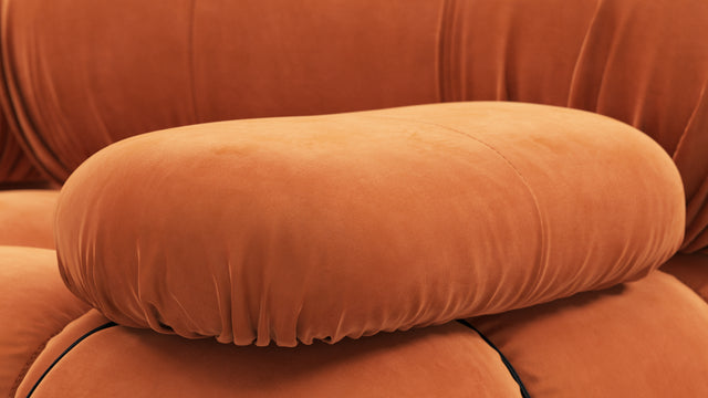 Bellini Sofa - Mario Bellini Two Seater Sofa, Apricot Velvet