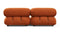 Bellini Sofa - Mario Bellini Two Seater Sofa, Apricot Velvet
