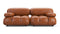 Bellini Sofa - Mario Bellini Two Seater Sofa, Tan Premium Leather
