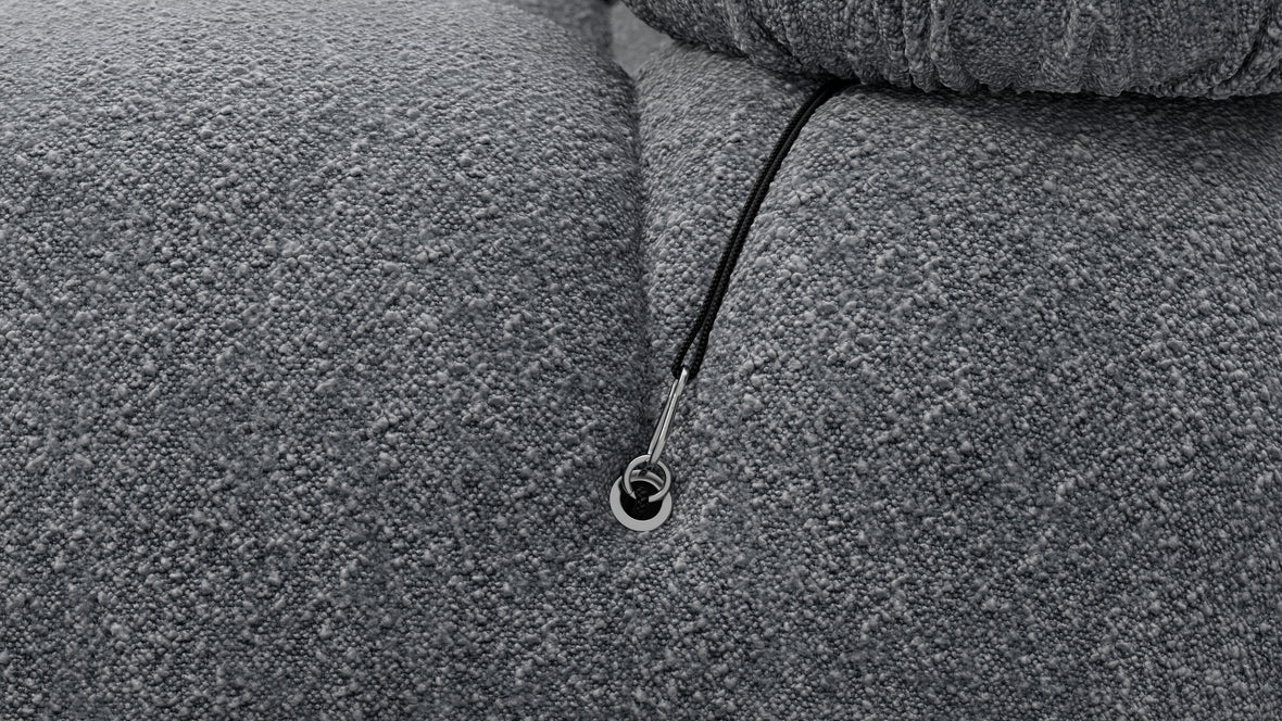 Bellini Sofa - Mario Bellini Two Seater Sofa, Gray Boucle