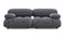 Bellini Sofa - Mario Bellini Two Seater Sofa, Gray Boucle