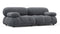 Bellini Sofa - Mario Bellini Two Seater Sofa, Gray Boucle