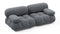 Bellini Sofa - Mario Bellini Two Seater Sofa, Gray Boucle