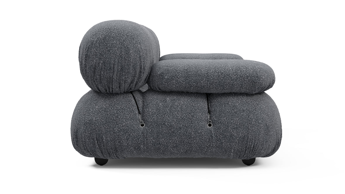 Bellini Sofa - Mario Bellini Two Seater Sofa, Gray Boucle