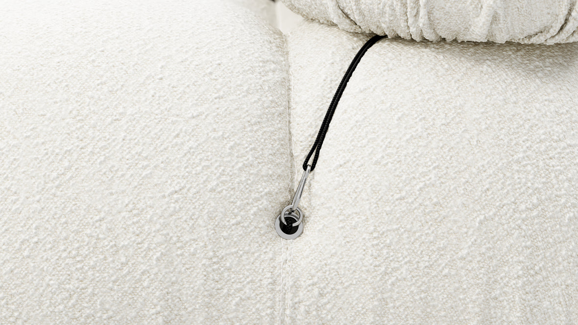 Bellini Sofa - Mario Bellini Two Seater Sofa, White Boucle