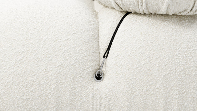 Bellini Sofa - Mario Bellini Two Seater Sofa, White Boucle
