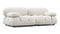 Bellini Sofa - Mario Bellini Two Seater Sofa, White Boucle