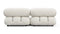 Bellini Sofa - Mario Bellini Two Seater Sofa, White Boucle
