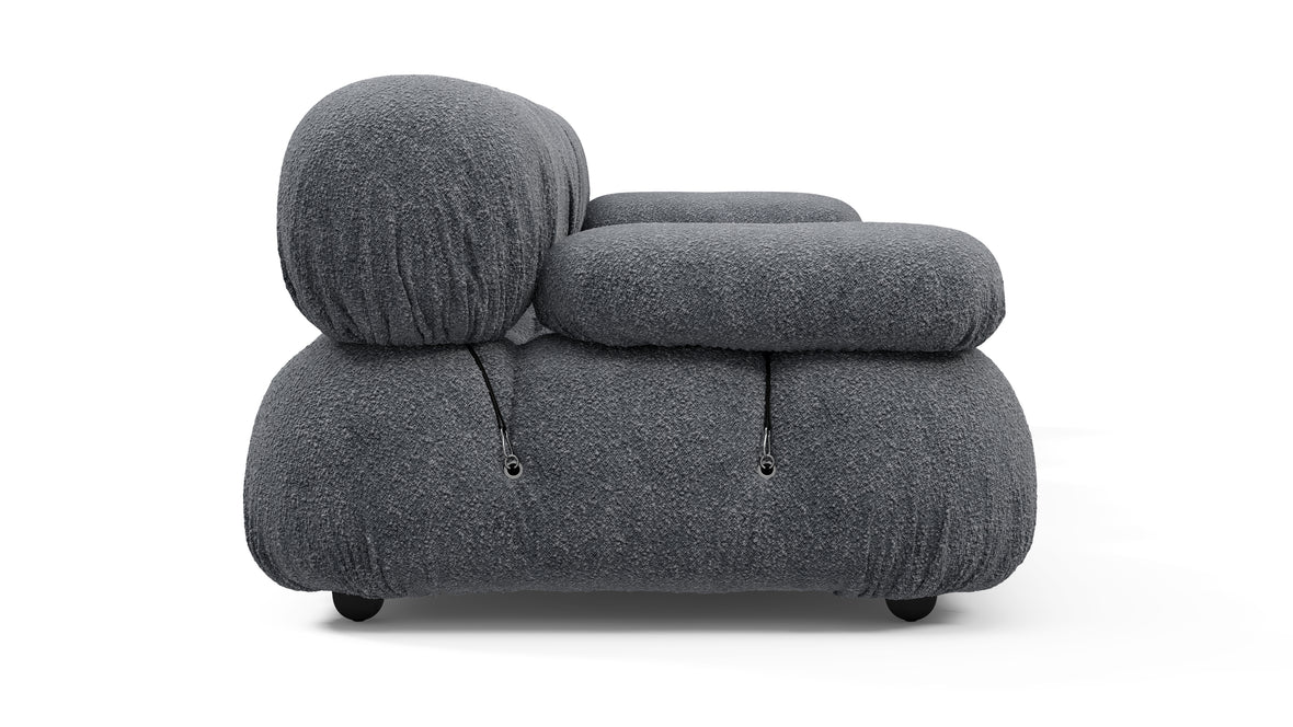 Bellini Sofa - Mario Bellini Three Seater Sofa, Gray Boucle