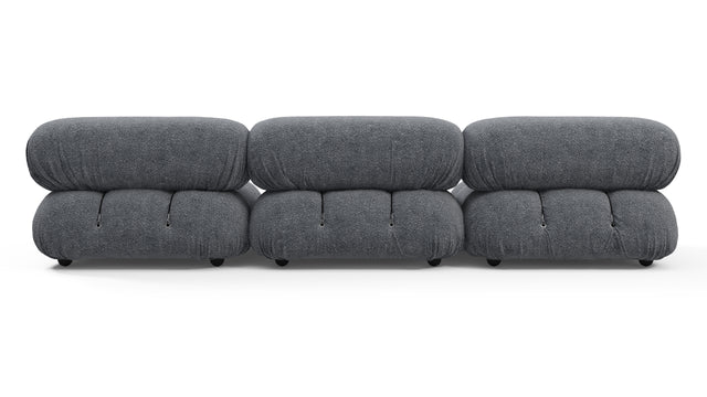 Bellini Sofa - Mario Bellini Three Seater Sofa, Gray Boucle