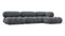Bellini Sectional - Mario Bellini Sectional, Right Chaise, Gray Boucle