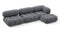Bellini Sectional - Mario Bellini Sectional, Right Chaise, Gray Boucle