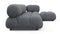 Bellini Sectional - Mario Bellini Sectional, Right Chaise, Gray Boucle