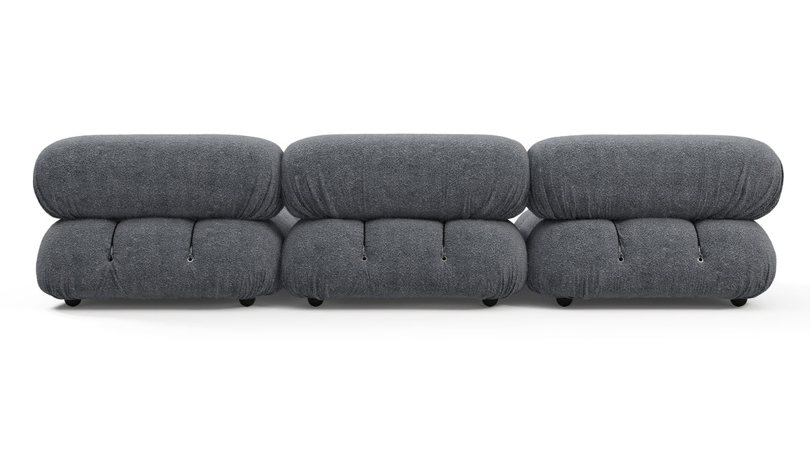 Bellini Sectional - Mario Bellini Sectional, Right Chaise, Gray Boucle