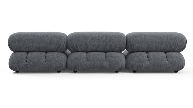 Bellini Sectional - Mario Bellini Sectional, Right Chaise, Gray Boucle