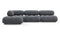 Bellini Sectional - Mario Bellini Sectional, Left Chaise, Gray Boucle