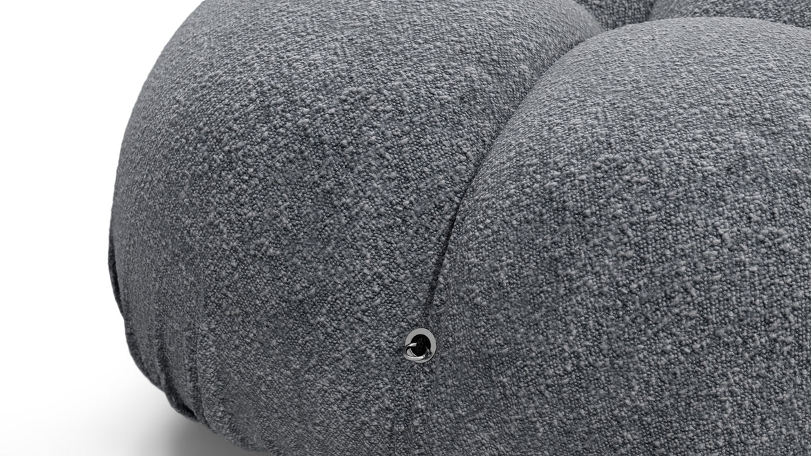 Bellini Sofa - Mario Bellini Open End Sofa, Left, Gray Boucle