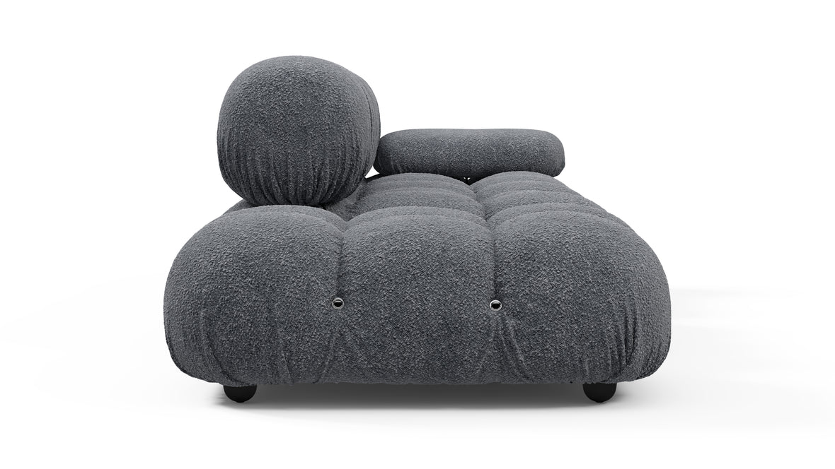 Bellini Sofa - Mario Bellini Open End Sofa, Left, Gray Boucle