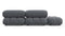 Bellini Sofa - Mario Bellini Open End Sofa, Left, Gray Boucle