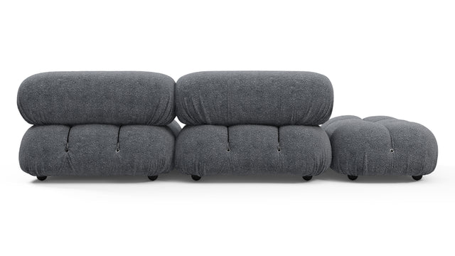 Bellini Sofa - Mario Bellini Open End Sofa, Left, Gray Boucle
