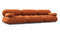 Bellini Sofa - Mario Bellini Three Seater Sofa, Apricot Velvet