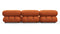 Bellini Sofa - Mario Bellini Three Seater Sofa, Apricot Velvet