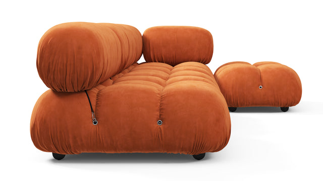 Bellini Sectional - Mario Bellini Sectional, Right Chaise, Apricot Velvet