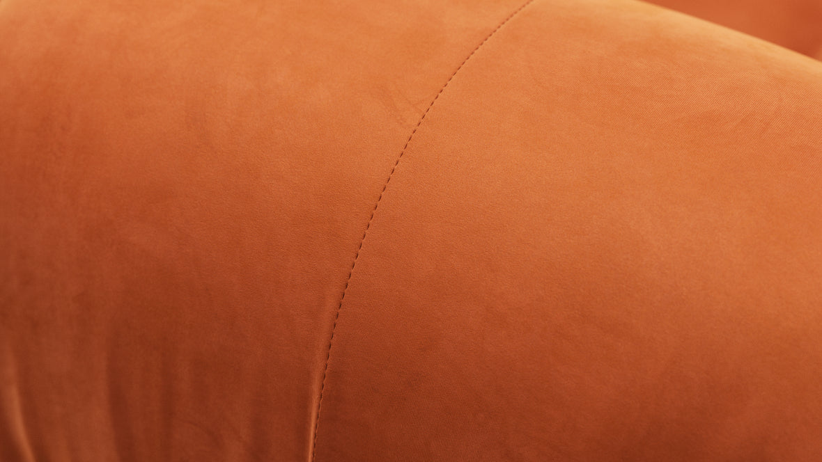 Bellini Sectional - Mario Bellini Sectional, Left Chaise, Apricot Velvet