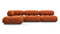 Bellini Sectional - Mario Bellini Sectional, Left Chaise, Apricot Velvet