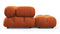 Bellini Sectional - Mario Bellini Sectional, Left Chaise, Apricot Velvet
