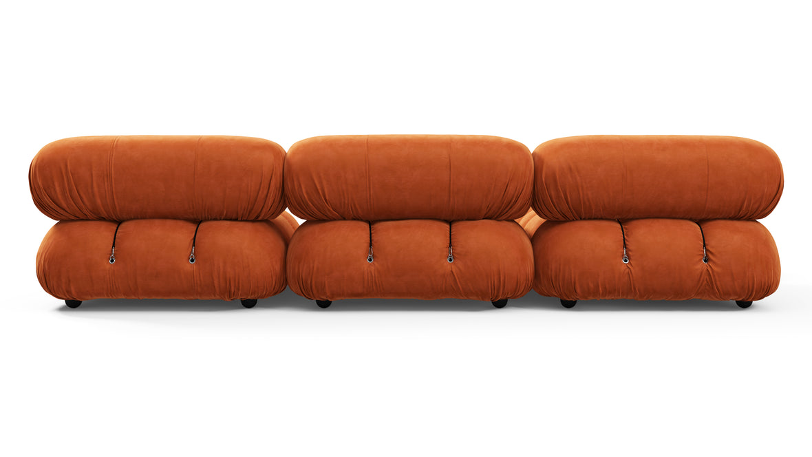 Bellini Sectional - Mario Bellini Sectional, Left Chaise, Apricot Velvet
