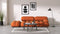 Bellini Sofa - Mario Bellini Open End Sofa, Left, Apricot Velvet