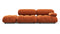Bellini Sofa - Mario Bellini Open End Sofa, Left, Apricot Velvet