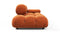 Bellini Sofa - Mario Bellini Open End Sofa, Left, Apricot Velvet