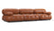 Bellini Sofa - Mario Bellini Three Seater Sofa, Tan Premium Leather