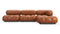Bellini Sectional - Mario Bellini Sectional, Right Chaise, Tan Premium Leather