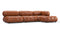 Bellini Sectional - Mario Bellini Sectional, Right Chaise, Tan Premium Leather