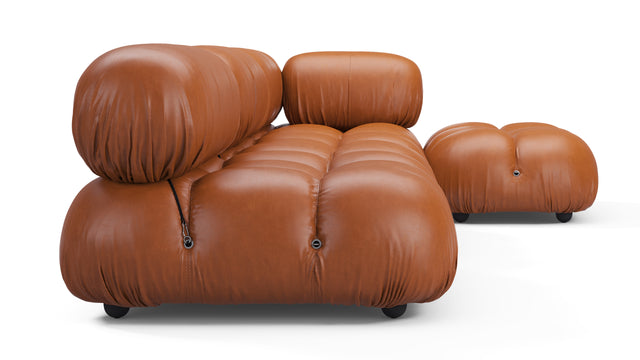 Bellini Sectional - Mario Bellini Sectional, Right Chaise, Tan Premium Leather