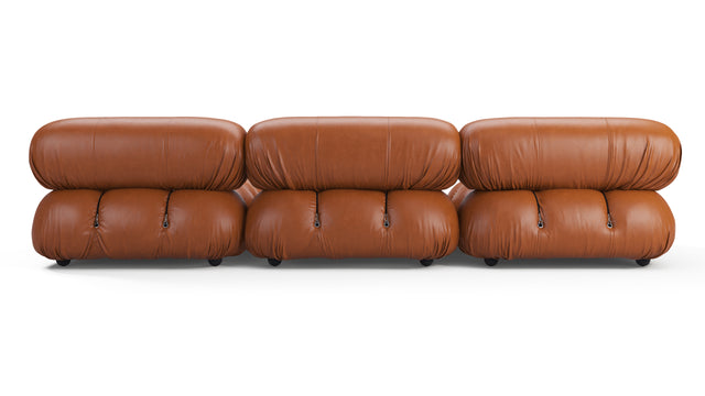 Bellini Sectional - Mario Bellini Sectional, Right Chaise, Tan Premium Leather