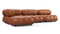 Bellini Sectional - Mario Bellini Sectional, Left Chaise, Tan Premium Leather