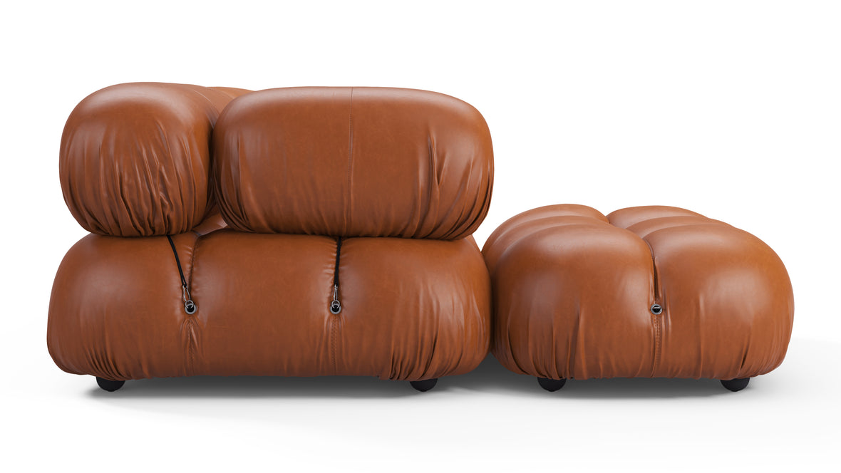 Bellini Sectional - Mario Bellini Sectional, Left Chaise, Tan Premium Leather