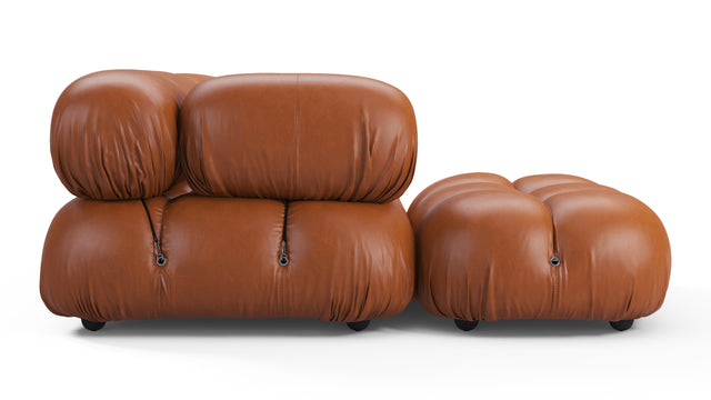 Bellini Sectional - Mario Bellini Sectional, Left Chaise, Tan Premium Leather