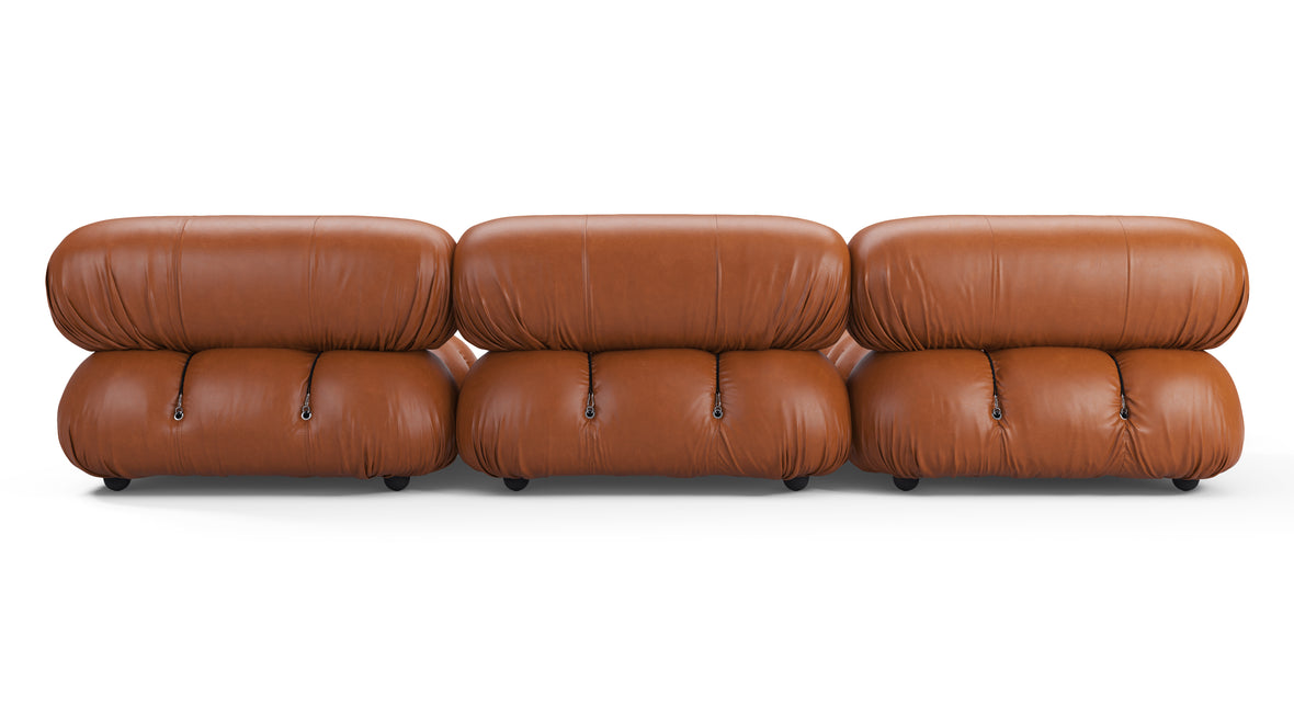 Bellini Sectional - Mario Bellini Sectional, Left Chaise, Tan Premium Leather
