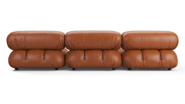 Bellini Sectional - Mario Bellini Sectional, Left Chaise, Tan Premium Leather